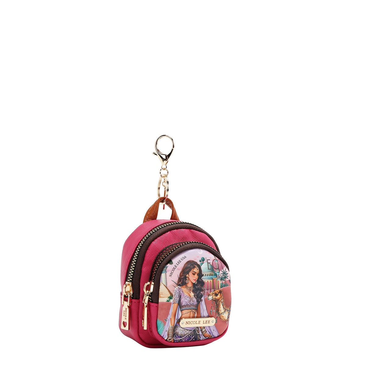 MINI ZIP BACKPACK COIN PURSE QUEEN CLEOPATRA