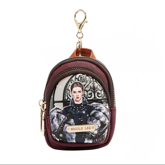 MINI ZIP BACKPACK COIN PURSE MODA SNOWFLAKE